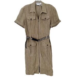 Vintage Scarlett Zipper Front Polo Dress Sz S